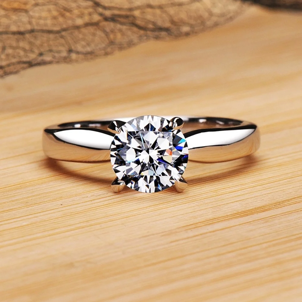18k white gold diamond 2.25 carat ring - Picture 4 of 5